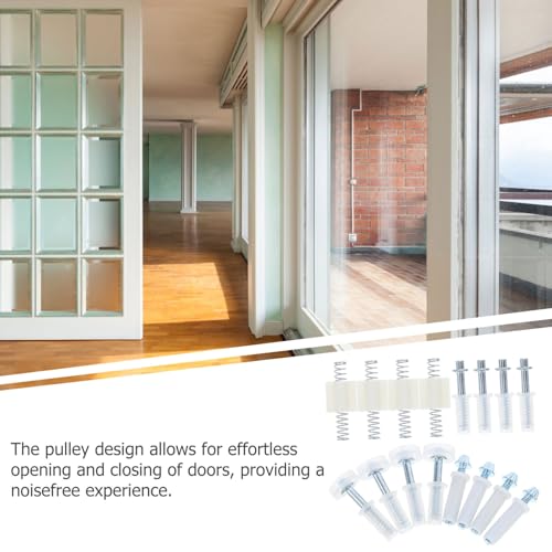 Set de Herrajes para Puertas Plegables de 16 Piezas con Riel Deslizante, Guía de Piso y Ensamble de Pivote para Mantenimiento del Hogar miniatura 3