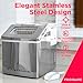 FRIGIDAIRE EFIC452-SS 40 Lbs Extra Large Clear Maker, Stainless Steel, Makes Square Ice
