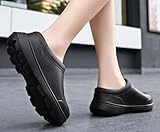 Chef Shoes for Men Women Non-Slip Oil Resistant Kitchen Shoes, Waterproof Food Service Work Clogs for Restaurant & Catering - Comfortable Safety Shoes(Black,42/43) - Image 6