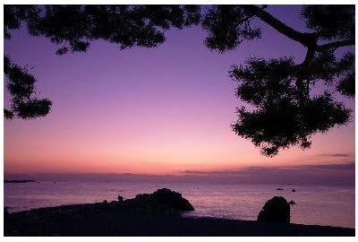 Amazon 高知県 高知市 桂浜 桂浜の夜明けのポストカード葉書はがき Photo By絶景 Com ポストカード 絵柄付はがき 文房具 オフィス用品