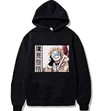 RONGJUN Women Girls Hawks Hoodie MHA Characters Printed Hooded Sweatshirts Pullovers Tops (Large, Black 5)
