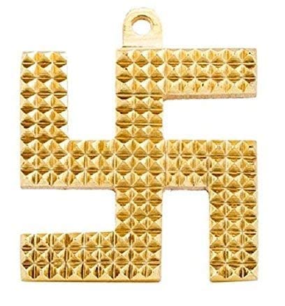 Style Mania vastu ashtdhatu swastik satia Pyramid Set of 2 pcs Size 10 cm Yantra for Wealth, Success Achievement - Fastest Delivery By DHL