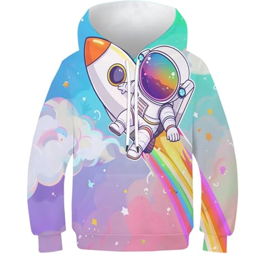 Sweat à capuche voyage dans l'espace cadeau anniversaire enfant