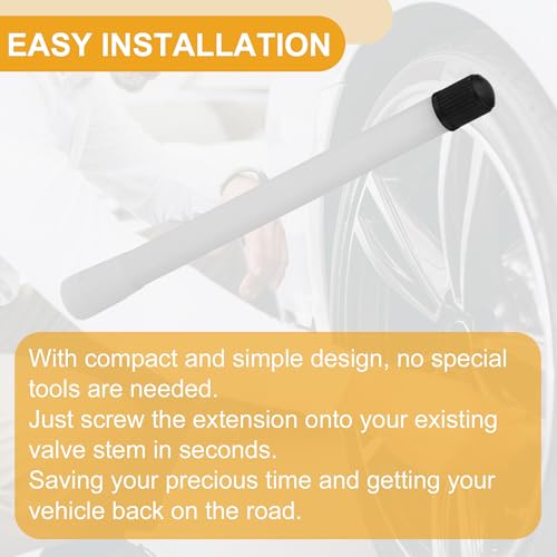 Image of 10pcs 125mm Tire Valve Extension Universal Plastic 180 Degree Tyre Valve Inflation Adapter for Car Motorcycle RV Truck Bike