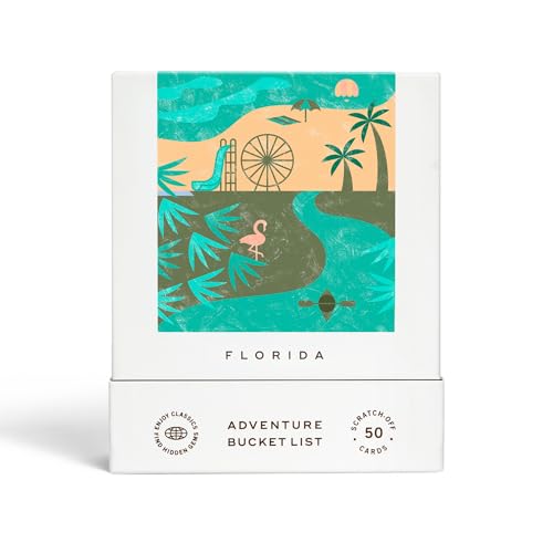 Reach International Outfitters Florida Adventure Bucket List: 50 Scratch-Off Cards for Outdoor Activities Tourist Attractions and Road Trips - Perfect Travel Gift and Guide for Exploring