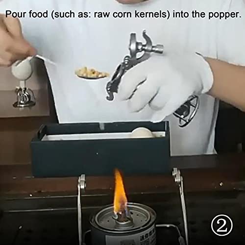 Gamz Premium Traditional Old-Fashioned Popcorn Machine,High Pressure Popcorn Maker Machine Mini Stainless Steel Professional Roasting Popcorn Machine. #TOP2