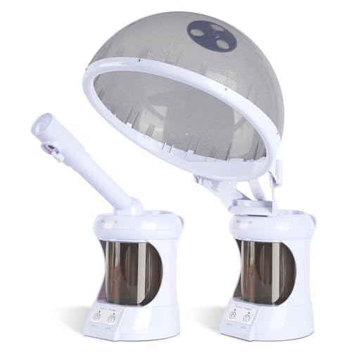 Wuissvnb Hair Steamer, 2-in-1 Hair and Face Steamer with Extendable Arm, Portable Tabletop Steamer, Suitable for Home and Salon Personal Care