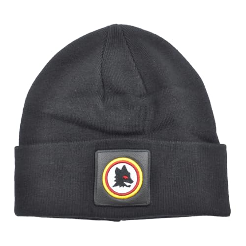 Cappello a maglia Cappello a Maglia con patch pelle ricamato AS ROMA Prodotto Ufficiale163470