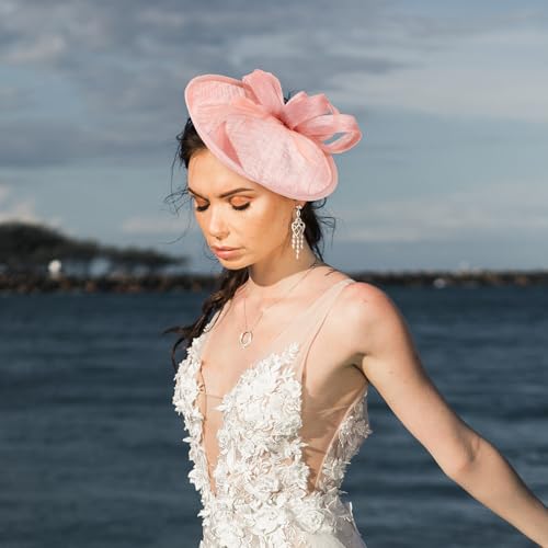 Fascinateur rétro rose pince cheveux mariage chic - 7