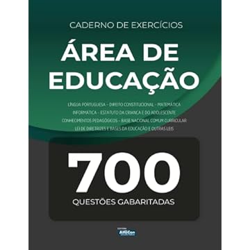 Capa do livro Caderno de Exercícios Área da Educação