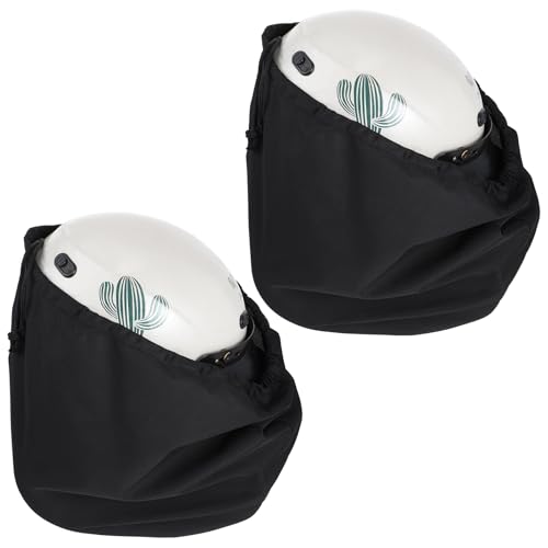 2 Pack Helmet Bags, Black Durable Lightweight Motorcycle Helmet Bag,...