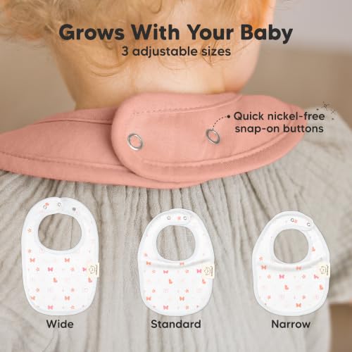 Image of KeaBabies 8-Pack Organic Baby Bibs for Drooling and Teething (Butterflies) | Soft Cotton Bibs for Baby Girl, Boy, Extra Absorbent, Easy to Clean & Put On, Toddler, Newborn, Infant 0-24 Months