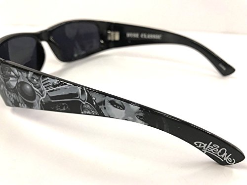Authentic Dyse One Shades Scary Clown Car Payaso Black Sunglasses California Lowrider Style4