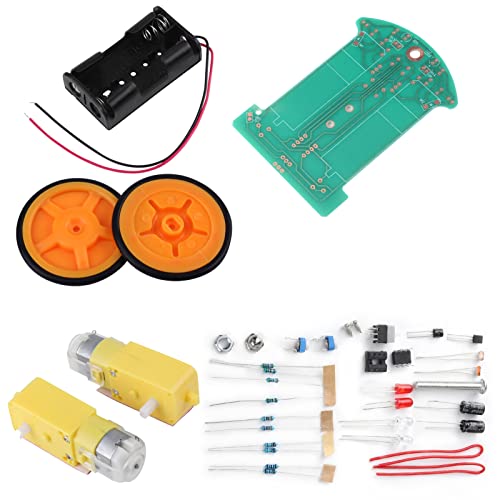 Smart Tracking Car Kit with Photoelectric Sensor Voltage Comparator Motor Drive Circuit for Assembling Instruction
