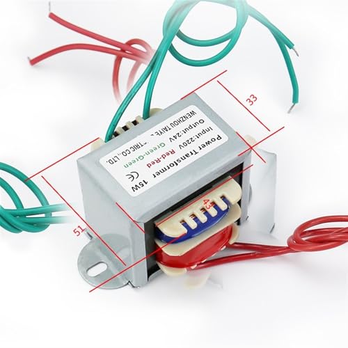 Transformateur de puissance 15W double 220V vers 6V avec noyau en cuivre complet pour isolement
