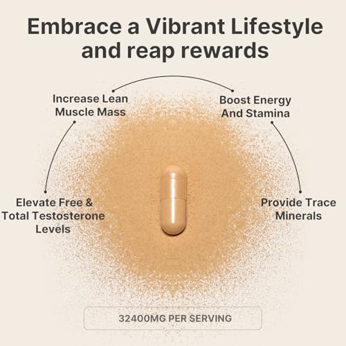 Leotri Ultra Strength T-Booster for Men: 23,900mg Herbal Blend with Tongkat Ali, Ashwagandha, Shilajit & More – Supports Muscle Strength, Energy & Stamina – 90 Capsules - Image 4