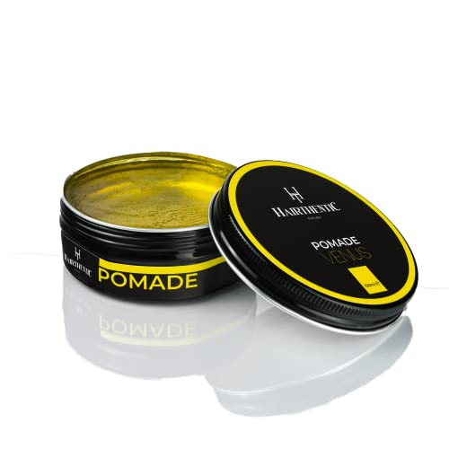 HAIRTHENTIC Haar Gelwax VENUS (Zitrus) | Stabiler Halt mit Rizinusöl & Arganöl | Für alle Haartypen | Natürlicher Glanz | Leicht Abwaschbar & kein Verkleben | 150ml Cover