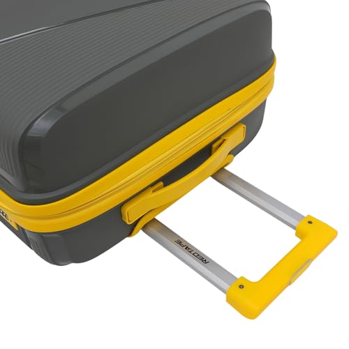 Image of Red Tape 8 Wheels Trolley Bag Set of 2 (Large + Medium) | Olive & Yellow Hard Case Polypropylene Luggage | 360 Wheeling Suitcase for Men & Women | Durable Travel Trolley Bags for Business & Vacation
