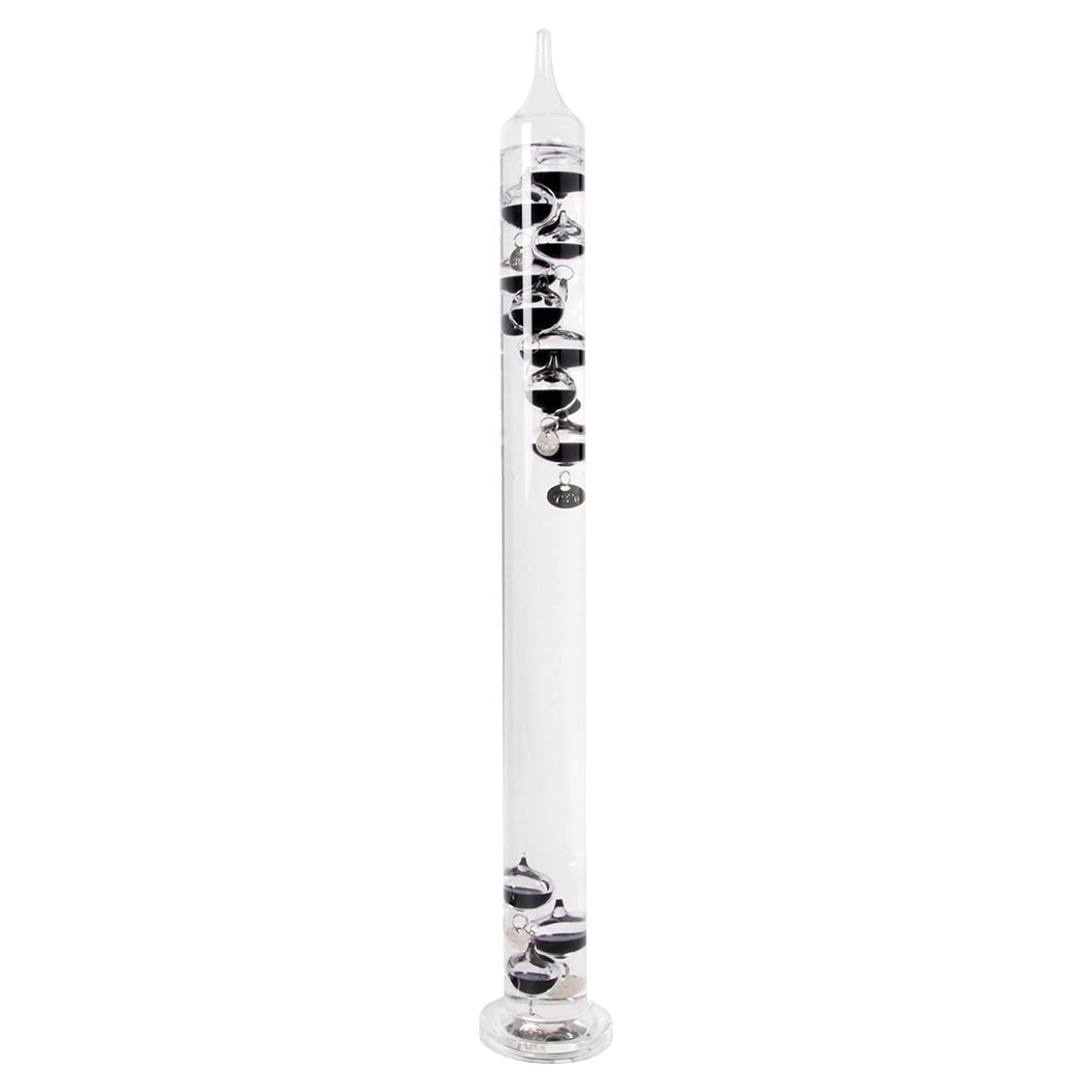 MAISONICA Large 11 Black Bulb Galileo Thermometer Glass 56.5cm