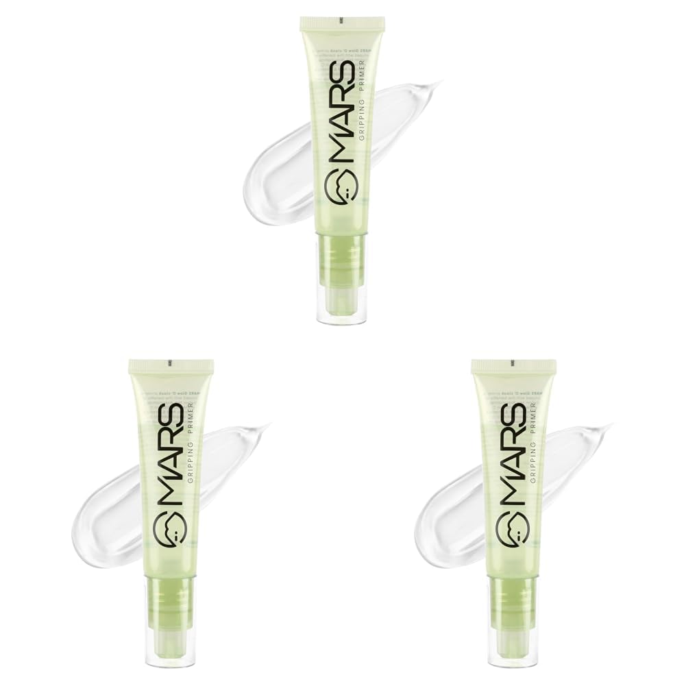 MARS Glow O' Clock Gel Primer for Face Makeup | Enriched with Green Tea Extracts | Dewy Primer | Long Lasting | Power Grip | Ideal for Dry Skin (30ml) (Pack of 3)-image-47