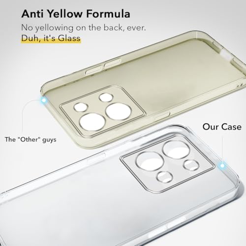 Image of Jkobi Lifetime Anti-Yellow Clear Back Cover Case for Oppo Reno 8 5G (Sleek Hard Crystal | Shockproof and Camera Protection)