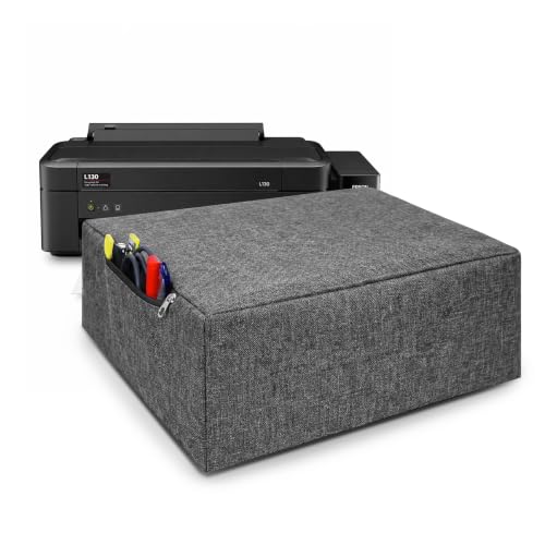 Image of Alifiya Dust Proof Washable Printer Cover for Epson L130 Single-Function Ink Tank - Grey