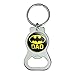 GRAPHICS & MORE Batman Bat Dad Shield Logo Keychain with Bottle Cap Opener