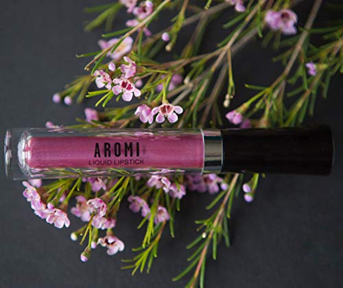 Aromi Metallic Matte Liquid Lipstick | Shimmery Finish, Vegan, Cruelty-Free, Long-Lasting, (Sugared Mauve) #TOP5