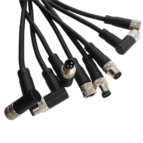 Conector M8 recto macho de 4 pines con cable PVC de alta flexibilidad 7