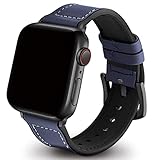 【Adaptadores de Instalación Rápida】 Los adaptadores precisos son fáciles de poner y quitar. Adaptadores y hebilla de acero inoxidable seleccionados que están de moda y son duraderos. Asegúrese de que las correas de Apple Watch estén bien instaladas antes de usarlas.