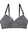 Fruit of the Loom womens Seamless Wire Free Lift Bra ,Charcoal Heather ,38D