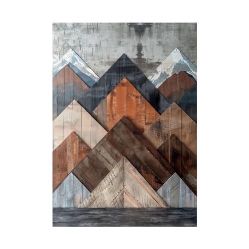 Art mural de photos de montagne pour salon moderne et lumineux