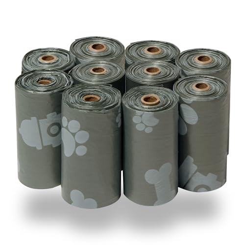 Best-Pet-Supplies-Dog-Poop-Bags-Rip-Resistant-and-Doggie-Waste-Bag-Refills-With-d2w-Controlled-Life-Plastic-Technology-Pack-of-150-Gray-Scented-GR-150B