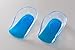 Price comparison product image BLUE Heel Support Cup Spur Gel Silicone Shock Cushion Orthotic Shoe Insoles PAIR