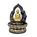 Fontana da Interni Fontana da tavolo a 3 livelli di Buddha a 3 livelli - Zen Fountain del tavolo da tavola da tavolo 11.0 "Cascata ad alta cascata per il rilassamento della camera da letto dell'uffici