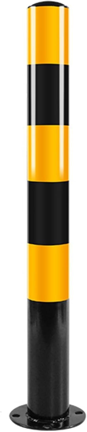 WOTZOV Traffic Delineator Post Delineator Cone Steel Security Parking Bollard Post, Floor Mount Traffic Delineator Cone For Driveway/Sidewalk/Subway Station Crowds Control, Refl,H-75