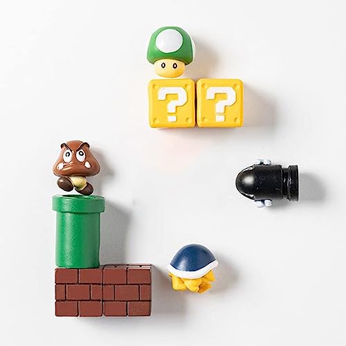 20 Pcs Fridge Magnets Rosefinch Plumber - 3D Refrigerator Magnets Set,Plumber Rocket Office Mushroom Magnets,Calendar Magnet,Whiteboard Magnets,Christmas Magnets,Perfect For Ornaments Decoration #TOP4