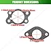 QAZAKY 6 Pcs Carburetor Gasket Compatible with EZGO Gas Golf Cart 295cc 350cc 4-Cycle Robin Engine Marathon Medalist TXT Freedom ST Sport ST350 MPT Workhorse 800 875 1200 Club Clays Car Shuttle Series