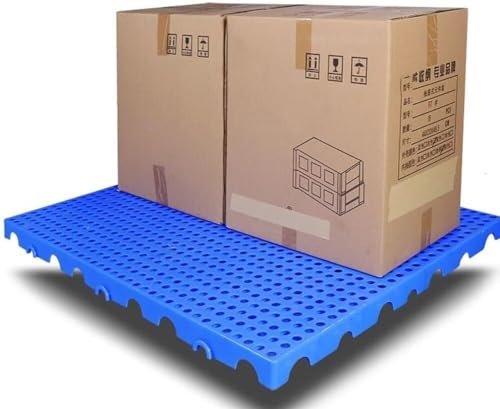 LoiYtrd - Bac de rangement en plastique avec séparateurs Palette en plastique ventilée, légère, respirante, grille de rangement, tapis de chargement, balcon Plate-forme de récupération d'huile en plastique(40x4