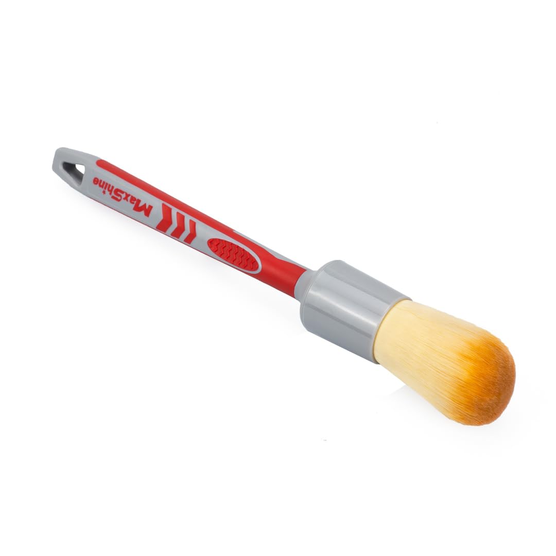 Maxshine Pędzel do detali - czerwony i szary - ultramiękki 12 mm