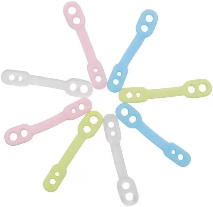 Silicone Hanger Locks (10-Pack) - Windproof Clips to Secure Clothes on Hangers, No-Slip Grips for Balcony Drying & Closet Organization