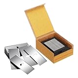 Suoumwa 100 Stück -Mattenklingen, Edelstahl-Mattenschneiderklinge zum Einrahmen