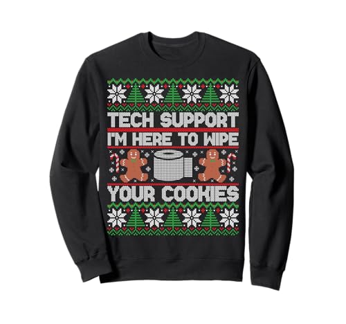 Funny Ugly Christmas Tech Support Computer Programmer Sweatshirt