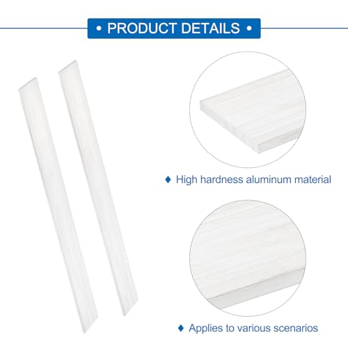 Image of MECCANIXITY 6 Pcs Square Aluminum Flat Bar, 5 /32 inch (4mm) Thick x 1.18 inch (30mm) Width x 12 inch (305mm) Long 6061 Aluminum Flat Plate Solid New Mill Stock Silver for Industrial Building