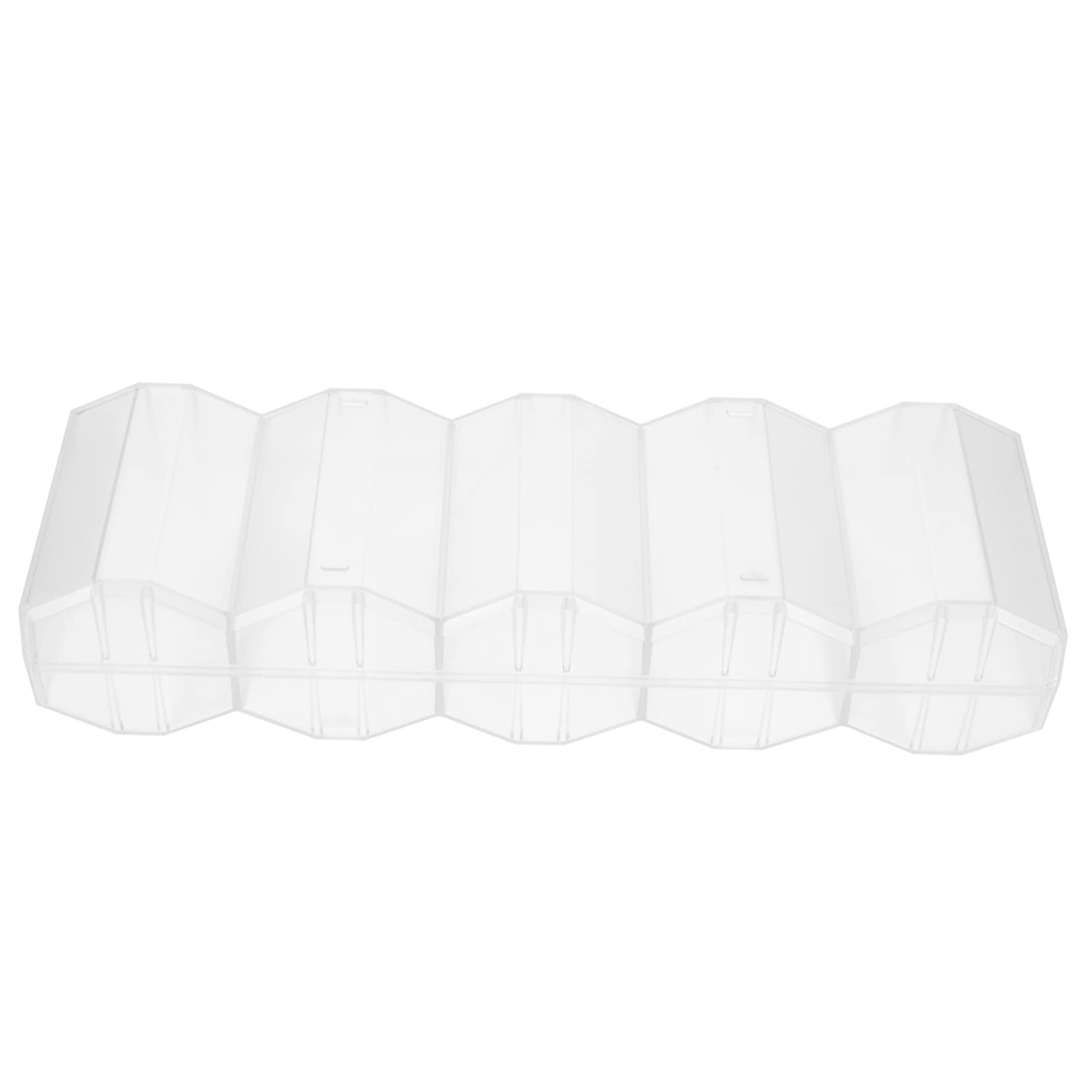 KONTONTY Large Capacity Transparent Game Chip Holder Outdoor Poker Chip Box with Compartment Design Convenient Card Coin Container