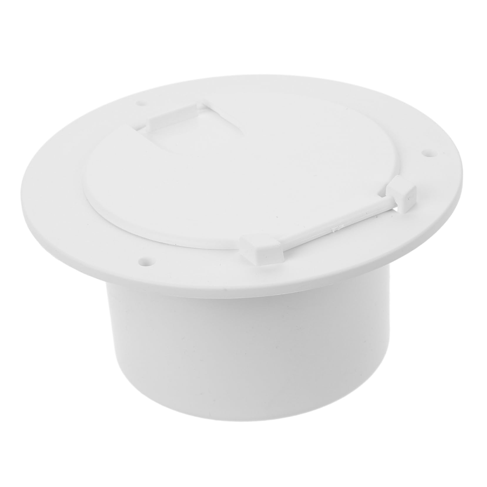 ULTECHNOVO 2 Pièces Boîte de Rangement en Fil Trappe de câble de RV Trappe de Camping-Car Passe-câble électrique Abdos Blanche