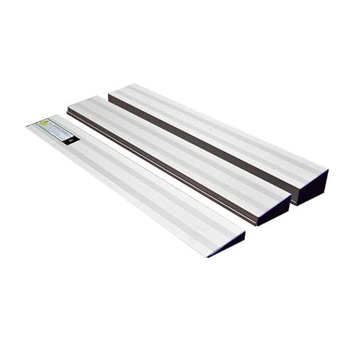 Lightweight Aluminium Bridge Threshold Ramp-Portable Wheelchair Ramp-Handicap Ramps, Non-Skid Wheel Chair Ramp, Height Adjustable Ramps For Bathroom Thresholds/entrances/