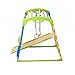 Colored Indoor Wooden Playground for Kids SportWood Indoor Gym Sets Up Climbing Ladder Swing Slide and Rings (SportWood)