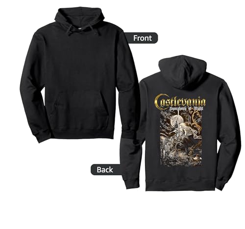 Castlevania Symphony Box Art Gothic Moon Night Retro Gamer Pullover Hoodie