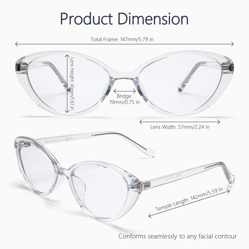 Image of Blue Light Blocking Glasses for Women Men, Square Thick Frame Anti Eyestrain & UV Glare JF6218